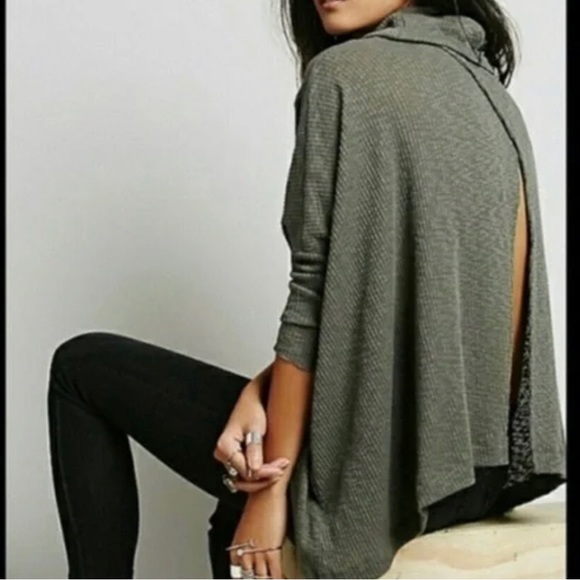 Free People World Traveler Cowl Neck Sweater - Picture 2 of 6